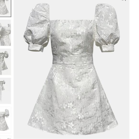 NWT Madeleine Simon Studio Happily Ever After Dress White Size XS Bow - Picture 1 of 11